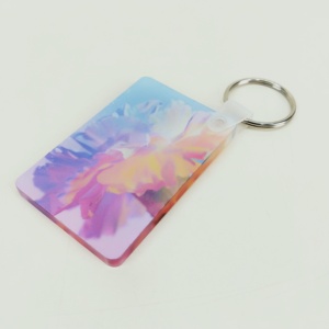 Thẻ Chìa Khóa Acrylic Thăng Hoa Hình Chữ Nhật Máy Ép Nhiệt Vòng Chìa Khóa In Tùy Chỉnh - Product Image 5