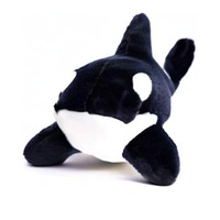 B976 Orca Blackfish Long Big Whale Stuffed Animal Sea Critters Plush Toy Doll Wholesale Furry Customized Clothes ODM Orca Plush
