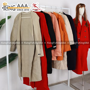 Manteaux en laine double face décontractés pour femmes, style coréen, col en V, manches longues, parfaits pour l'hiver - Collection KingAAA - Product Image 6