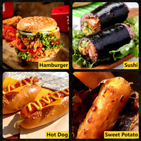 Papiers d'emballage alimentaire jetables avec logo personnalisé/taille d'enveloppe en feuille d'aluminium isolante pour burger sandwich pizza burger pain de restauration rapide