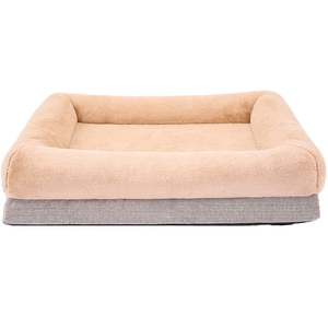 2024 새로운 디자인 XL 크기 하이 퀄리티 플러시 양털 3D 스타일 개 침대 깊은 수면 타원형 둥지 빨 이동식 고양이 개 컴포트 솔리드 - Product Image 6