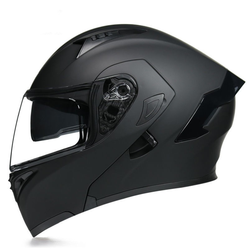 Vier Seizoenen Full Face Motorhelm Flip Up Dubbel Vizier Helm Straatfiets Helm Voor Volwassenen Mannen En Vrouwen