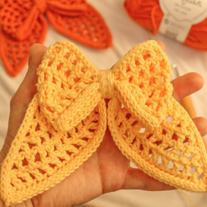 Dễ dàng Crochet lưới cung mô hình cho Phụ kiện tóc Móc khóa quà tặng-linh hoạt Crochet BOW TIE headbands - Product Image 3