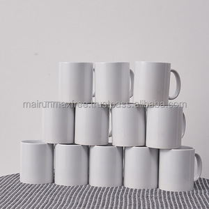 Mugs de voyage en céramique blanche de haute qualité, écologiques, personnalisables avec logo, 11oz/15oz, avec bouchon à vis, vente en gros aux États-Unis - Product Image 4
