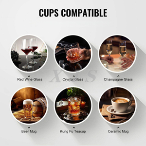 Lave-verres électrique <span class=keywords><strong>600</strong></span> verres avec 5 brosses pour le nettoyage des verres à vin - Product Image 6