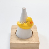 Bouée de piscine gonflable jaune or tendance en forme de canard pour enfants, jouet de fête aquatique, vente en gros