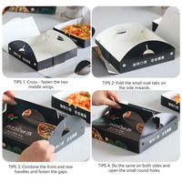Boîte à pizza paquet de boîte écologique boîte à pizza kraft ondulée de qualité alimentaire personnalisée imprimée avec votre logo
