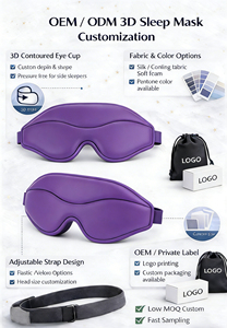 <span class=keywords><strong>Masque</strong></span> de sommeil 3D personnalisé <span class=keywords><strong>avec</strong></span> sangle réglable, tissu doux et confortable, en stock - Product Image 2