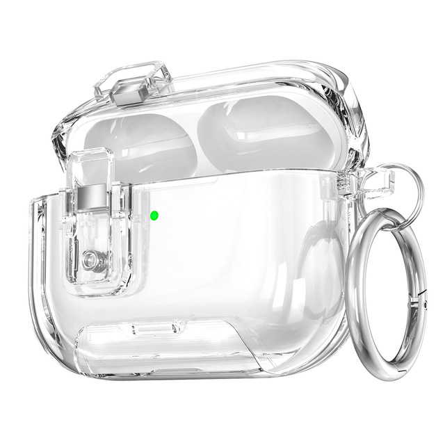For Air Pods Pro 3 Automatic Opening and Closing Magnetic Snap Fastener + Portable Design with a Hanging Ring