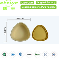 Boîte à bento Triangle mignonne en silicone de qualité alimentaire Refine Factory-Conteneur à lunch réutilisable étanche et chauffant