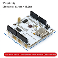 USB Host Shield תואם ל-Google ADK מתאים ללוחות/מודולים של MEGA ו-MAX3421