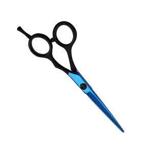 Tijeras de corte de pelo de peluquero de alta calidad, tijeras de acero de Metal de peluquería de Color azul con reposapiés ajustable - Product Image 3