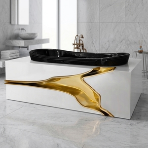 Baignoire autoportante de luxe, design moderne, peinte à la main, en acier inoxydable, pour villa et manoir, <span class=keywords><strong>bain</strong></span> d'exception - Product Image 3