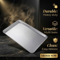 Plaques à pizza rectangulaires en aluminium et moules à pain - Plaques de cuisson durables et compatibles lave-vaisselle pour fours industriels
