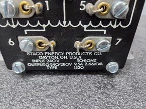 मूल ब्रांड नए स्टैको ऊर्जा उत्पाद, 1520, परिवर्तनीय ट्रांसफार्मर, 240v, 9.5 ए - Product Image 4