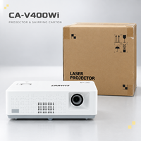 Projecteur laser DLP CAAVITS OEM 4000 ANSI Lumens WXGA Android 11 WiFi pour salles de réunion d'entreprise