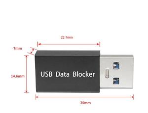 USB dữ liệu chặn USB-A Hậu vệ chỉ cho phí nhanh chóng, bảo vệ chống lại nước trái cây jacking, từ chối cung cấp sạc an toàn - Product Image 4