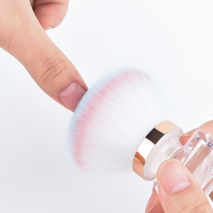 KADS Rose Shape Nail Dust Brush Soft Fiber Bristles Foundation Make-up Cleaning Brush Tool Mushroom Head Manicure Cleaning Brush - Product Image 5