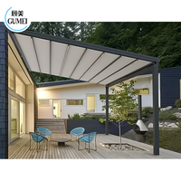 Auvent de fenêtre Pergola bioclimatique de haute qualité auvent en aluminium Restaurant Patio Standard systèmes de toit rétractable toit Pergola