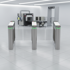 Biometric Swing Barrier Turnstile <strong>Fingerprint</strong>, QR, And Face ID <strong>Access</strong> <strong>Control</strong> <strong>Access</strong> <strong>Control</strong> Swing Turnstile - Product Image 2