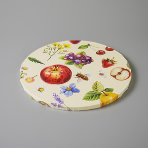 SunShine - Produit en promotion : Assiettes carrées en papier alimentaire 8x8 pouces, couleur et logo personnalisables, dorées, pour pâtisserie et gâteaux - Product Image 1