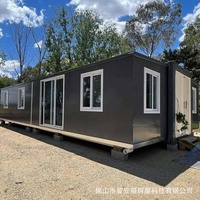 Villa en bois préfabriquée, conteneur, bureau, hôtel, camping, montage rapide, emballage plat.