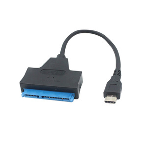 Cable adaptador USB 3,0 a Sata para transferencia de datos de disco duro de 2,5 pulgadas, moldeado por inyección de alambre de cobre negro - Product Image 4