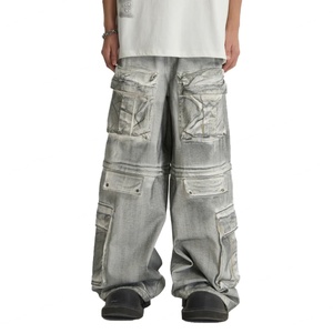 Pantalones Cargo Holgados para Hombre al por Mayor, Estilo Y2K Tideway, con Múltiples Bolsillos, Relajados, Hip Hop, Jeans Cargo, Ropa Urbana - Product Image 4