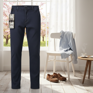 Pantalones vaqueros, pantalones de pantalón Chino, pantalones de algodón pantalones vaqueros Chinos pantalones casuales poliéster/algodón hombres blanco para primavera - Product Image 3