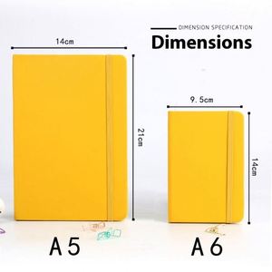 Multi-Color Organizer/Planner PU Leather <b>Rubber</b> Band A5 Hardcover 100 <b>Sheets</b> for Handwritten Business Use Customizable Printing - Product Image 3