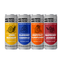 Seltzer Alto en Proteínas, Sabor Afrutado Dulce y Refrescante, Proteína de Suero 10%, 10% ABV, Bebida Alcohólica Espumosa para Después del Ejercicio, OEM/ODM