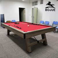 Table de Billard Commerciale BOJUE 9ft 8ft 7ft, Table de Pool Américaine Black Eight, Snooker de Conférence, Incluant Queue et Ardoise, Jeu Trois en Un