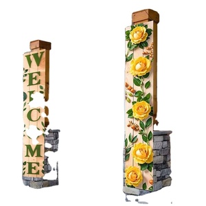 Bannière de porte personnalisée en tissu polyester tricoté de haute qualité à prix de gros, impression par sublimation, décorations de porte - Product Image 5