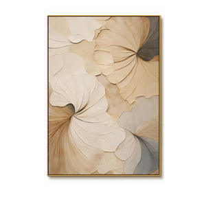 Original Oil Painting on Floral Canvas Flowers Texture Wall Art <b>Large</b> Textured Hand Painted Artwork Neutral for Living Room - Product Image 2
