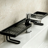 Égouttoir autoportant BX ABS pour robinet, organisateur anti-humidité avec design de drainage creux pour rangement