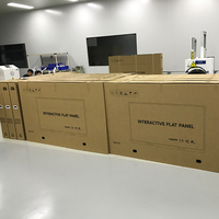 Электронная интерактивная доска OEM LCD 55-110 дюймов с мультитач-экраном 4K и камерой 48 МП для конференц-залов