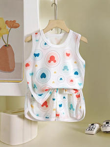 Ensembles de gilets d'été pour enfants, adaptés aux garçons et aux filles, frais et respirants avec motifs de dessins animés - Product Image 5