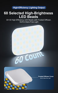 Éclairage <span class=keywords><strong>photographique</strong></span> LED 4,5W CRI 97 2200mAh, lumière de remplissage vidéo pour équipement <span class=keywords><strong>photographique</strong></span> avec clip - Product Image 5