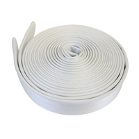 Tuyau d'incendie flexible en caoutchouc EPDM de 50 mm, résistant à 15 bars, avec raccord, équipement de lutte contre l'incendie, tube plat en caoutchouc durable
