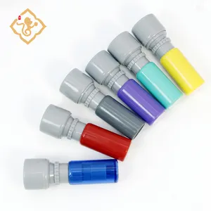 Stempel embosser buku khusus set cap multi Warna flash lucu cap nama hadiah guru warna-warni