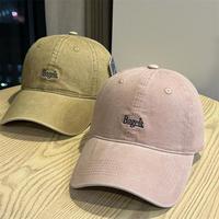 Casquette de baseball en gros à large bord, grande taille, avec lettres, pour femmes