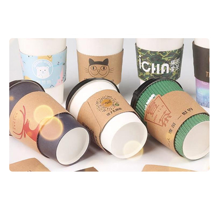 Precios competitivos imprimen juegos de vasos de papel calientes personalizados Juegos de tazas de café de papel personalizados con tazas de café con logotipo