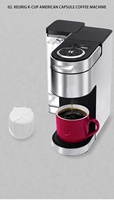 Coque de capsule de café vide en plastique pour l'emballage de poudre de café, dosettes PP EVOH K-Cup pour café et thé, tasses individuelles