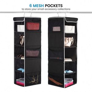 Hot Selling Stylish Design Durable Dustproof Organizer Hanging Wall Storage Pockets With 6 Side Mesh Bags - Product Image 4