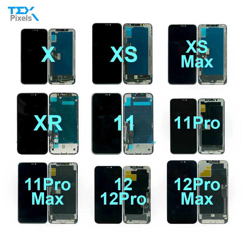 Original Display i Phone X XR XS 11 12 Pro Max Oled Screen Replacement Mobile Lcd Replace For Iphone LCD
