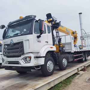 شاحنة بضائع مسطحة ساينوتراك 12x6x4 بقوة 380hp بقوة 400 حصان مركبة على 10 12 طن بأقل سعر - Product Image 1