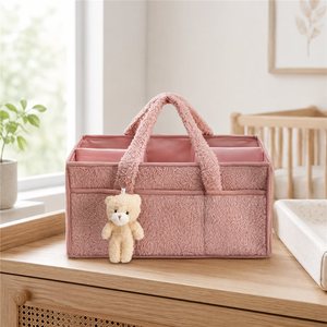 <span class=keywords><strong>Bolsa</strong></span> de Almacenamiento de Pañales Tipo Clutch de Felpa, <span class=keywords><strong>Bolsa</strong></span> de Viaje para Mamá de Gran Capacidad, para Uso Hospitalario del Bebé - Product Image 6