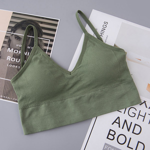 บราแฟชั่นดีไซน์เกาหลีขายดี ทรงวีด้านหน้า ทรงยูด้านหลัง ไม่มีโครง ใส่สบายตลอด 24 ชั่วโมง สำหรับผู้หญิง - Product Image 3