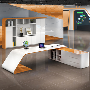 L-Shaped Home Office <b>Desk</b> with Drawers Power Outlet Storage <b>Shelf</b> File Drawer-for the Modern Workspace - Product Image 3