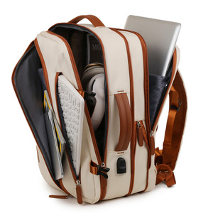 <b>Large</b> Capacity <b>Backpack</b> 16-Inch Laptop Travel Bag Waterproof Business Trip Student Schoolbag Solid Color Men's and Women's - Product Image 3